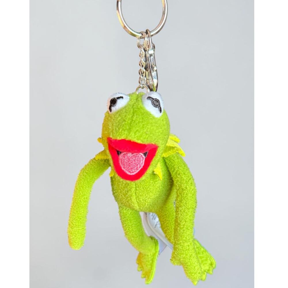 Disney Store The Muppets Kermit the Frog Plush Keychain Bag Charm NWT